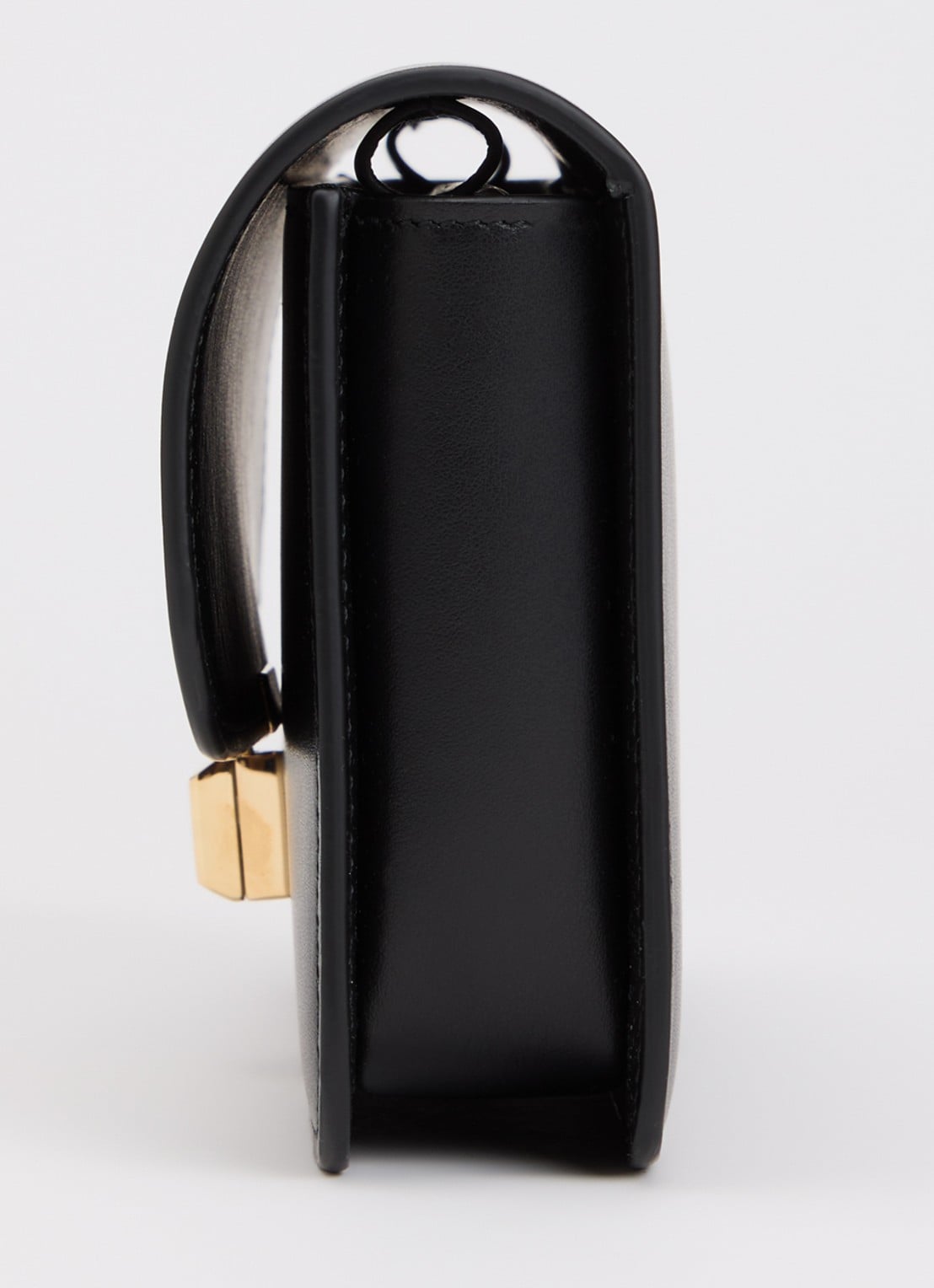 TOTEME T-Lock crossbodytas van leer  - detail 3 zwart