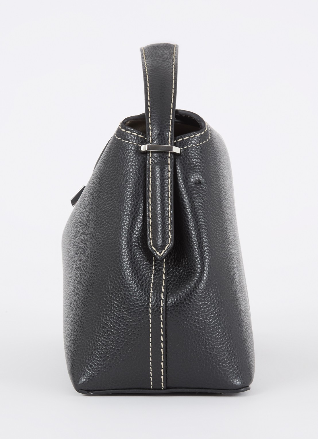 TOTEME T-Lock handtas van leer - detail 2 zwart