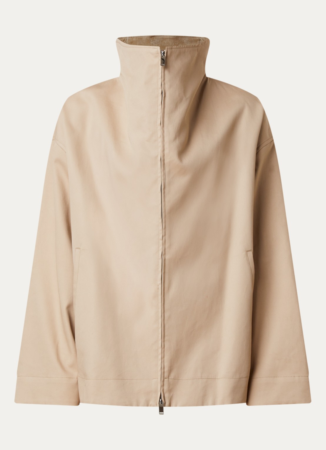 TOTEME Trenchcoat met steekzakken - voorkant 4 beige