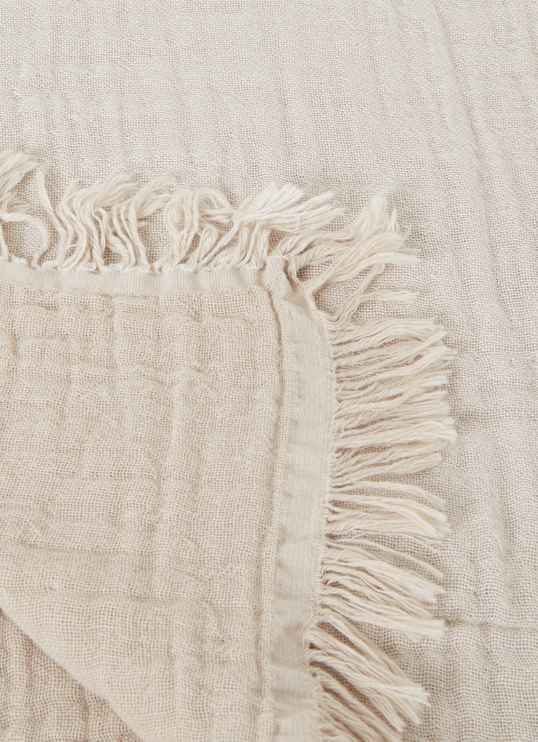 &Tradition Cloud plaid van katoen 140 x 210 cm - detail zand