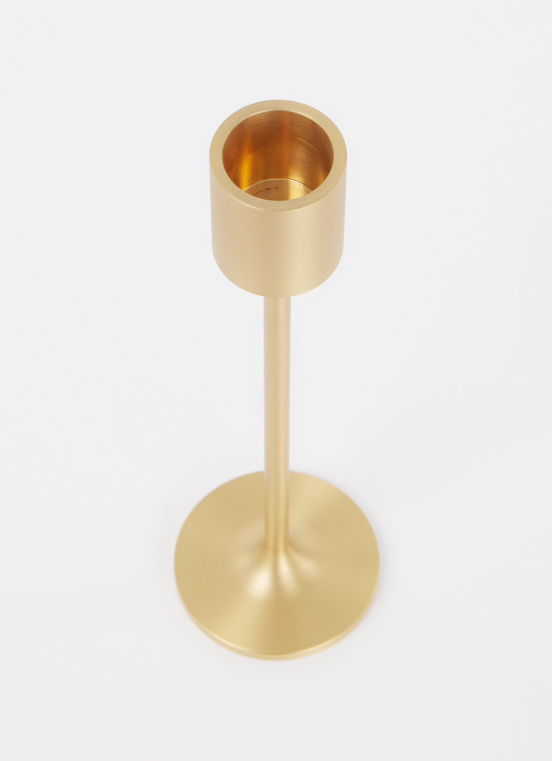 &Tradition Collect L kandelaar 18 cm  - voorkant 2 goud