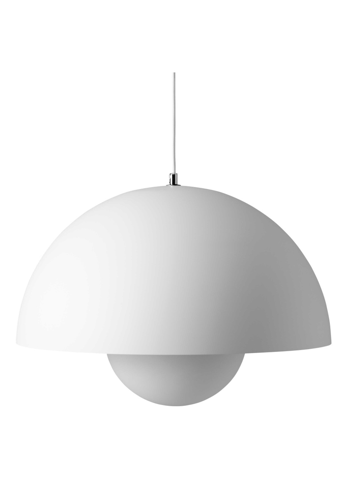 &tradition FlowerPot Big VP2 hanglamp Ø 50 cm - voorkant wit