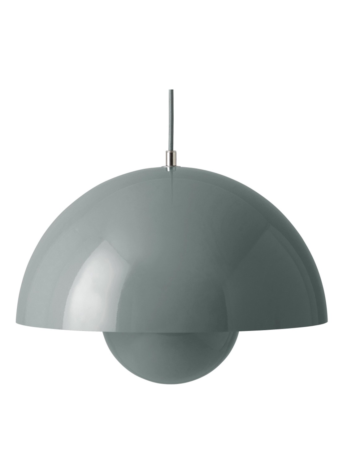 &tradition FlowerPot Big VP2 hanglamp Ø 50 cm - voorkant blauw
