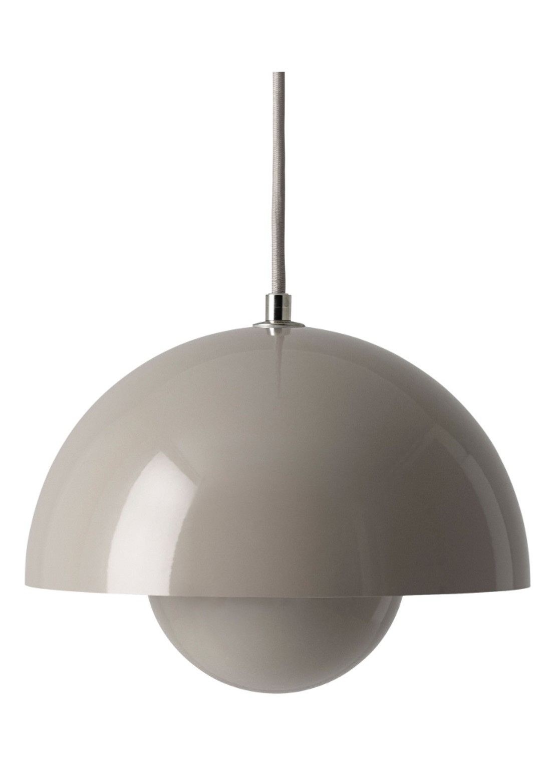 &tradition FlowerPot VP1 hanglamp Ø 23 cm - voorkant grijs