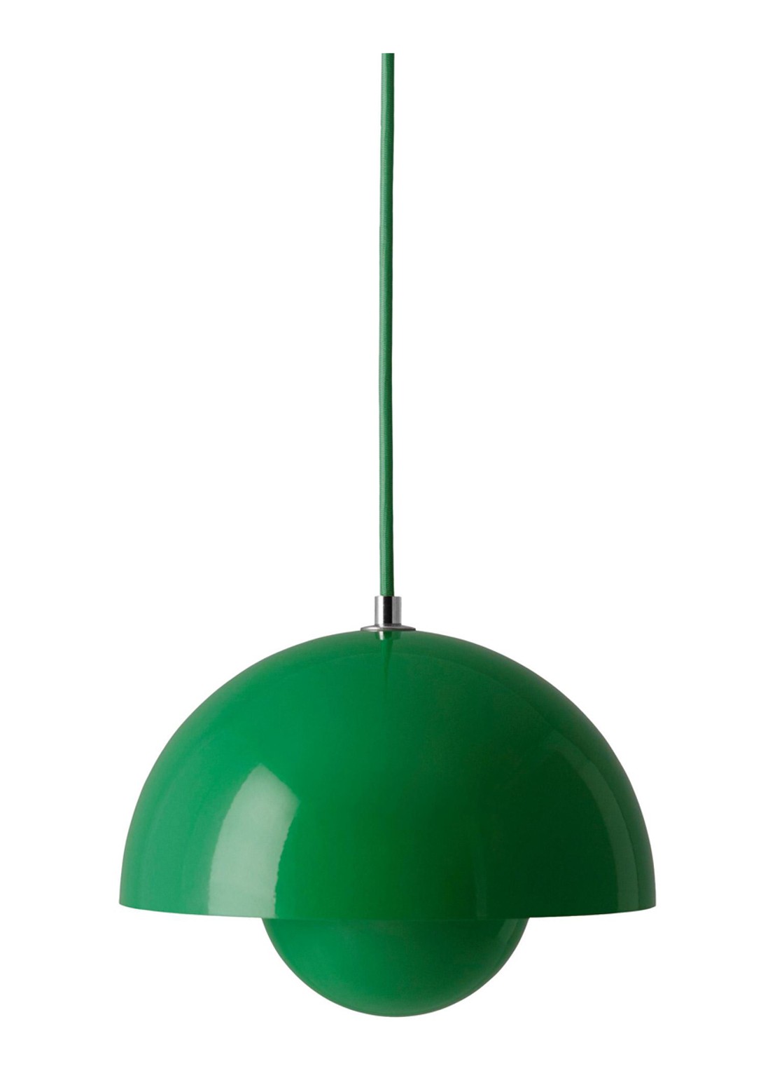 &tradition FlowerPot VP1 hanglamp Ø23 cm - voorkant groen