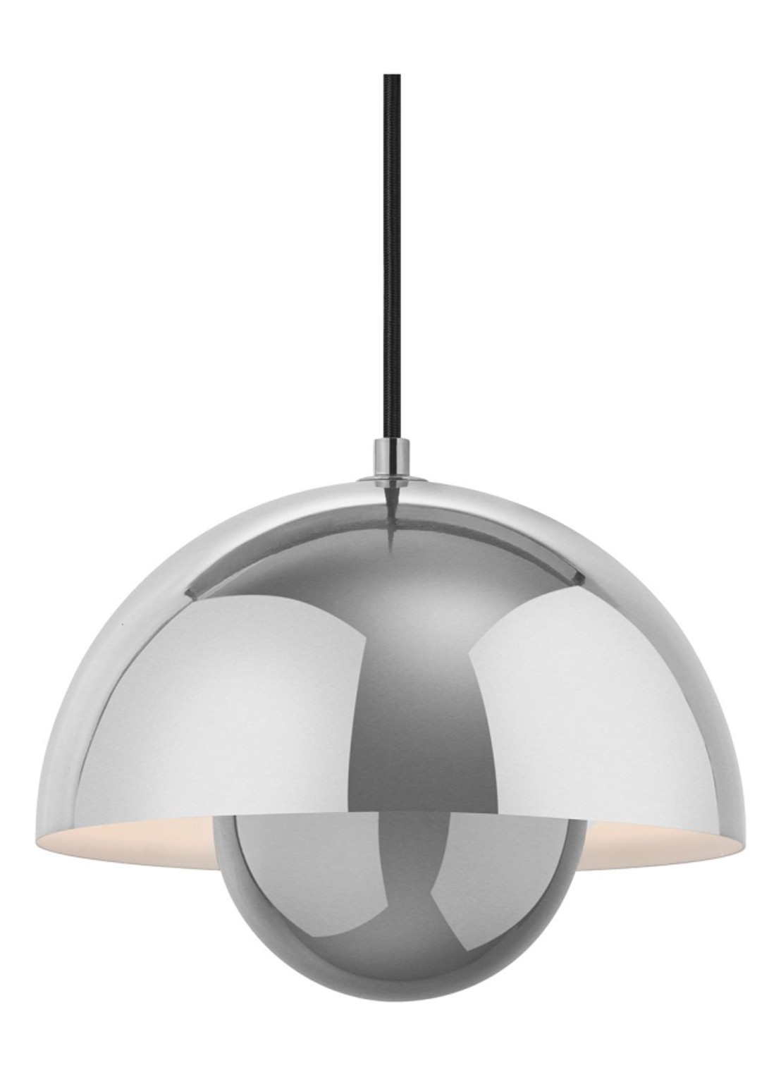 &tradition FlowerPot VP1 hanglamp Ø 23 cm - voorkant zwart
