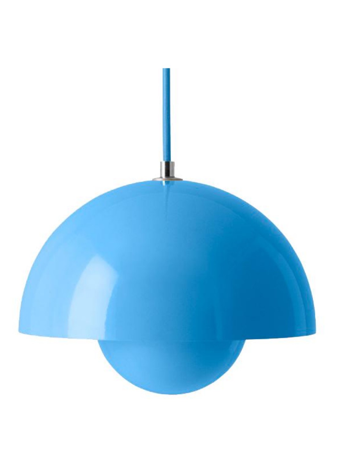 &tradition FlowerPot VP1 hanglamp Ø 23 cm - voorkant blauw