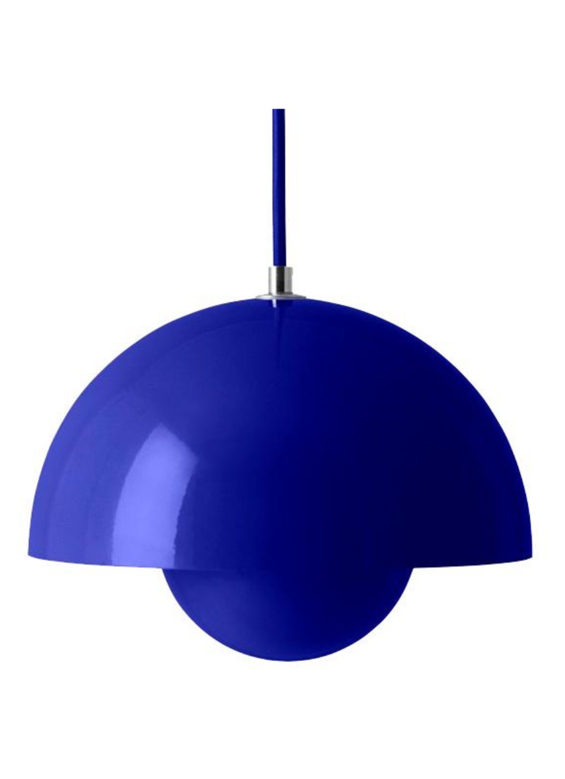 &tradition FlowerPot VP1 hanglamp Ø 23 cm - voorkant kobaltblauw