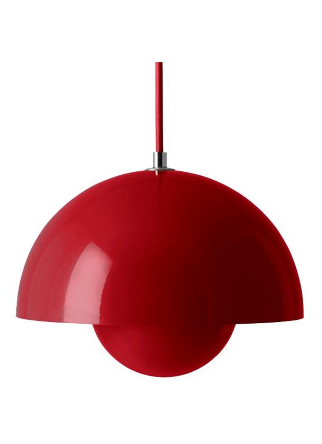 &tradition FlowerPot VP1 hanglamp Ø 23 cm - voorkant rood