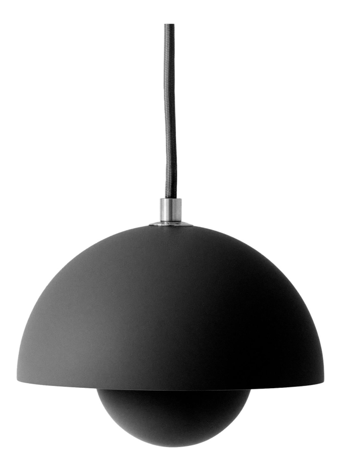 &tradition Flowerpot VP10 hanglamp Ø 16 cm - voorkant zwart