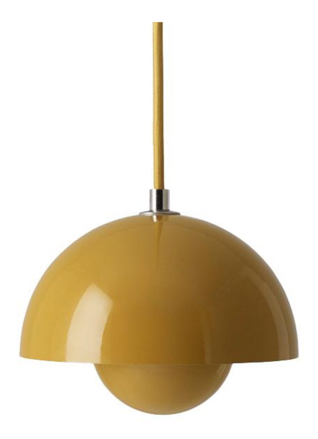 &tradition Flowerpot VP10 hanglamp Ø16 cm  - voorkant mosterd