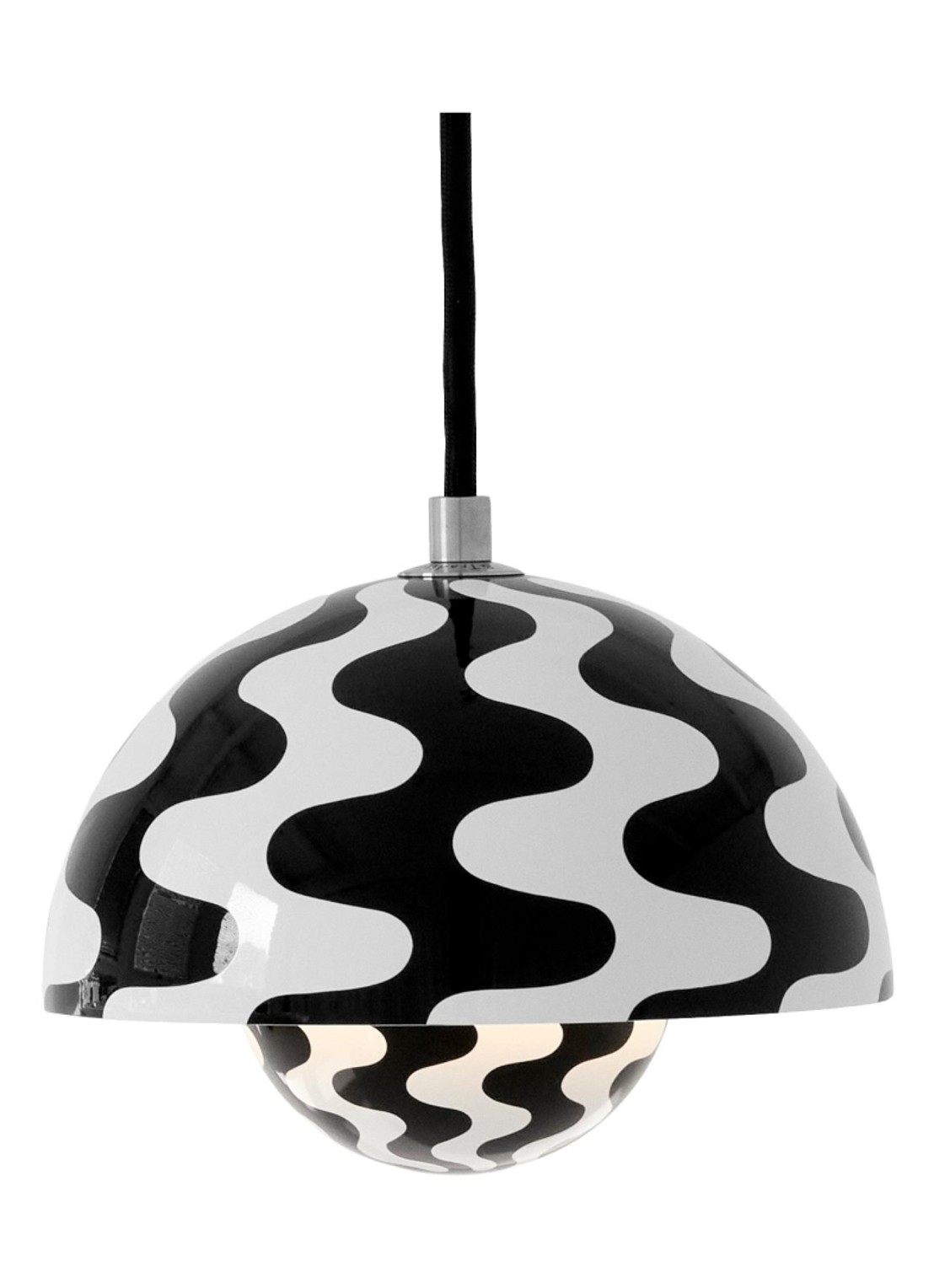 &tradition Flowerpot VP10 hanglamp Ø 16 cm - voorkant zwart