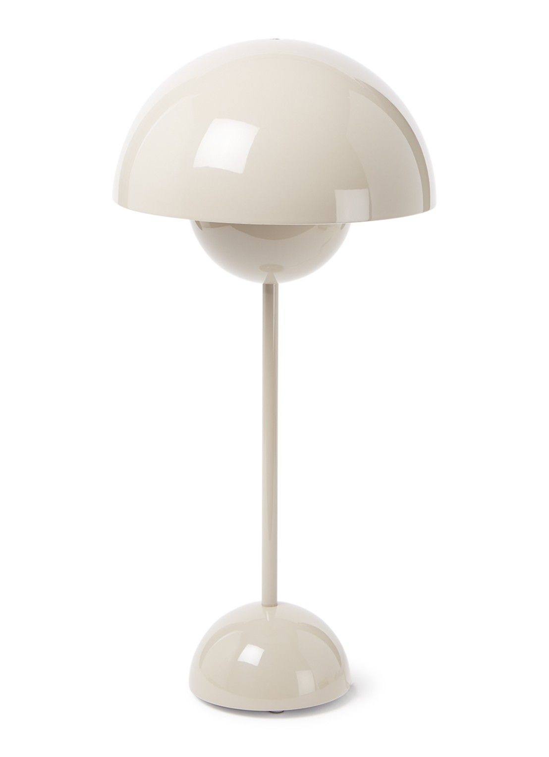 &Tradition Flowerpot VP3 tafellamp 50 cm - voorkant donkerbeige