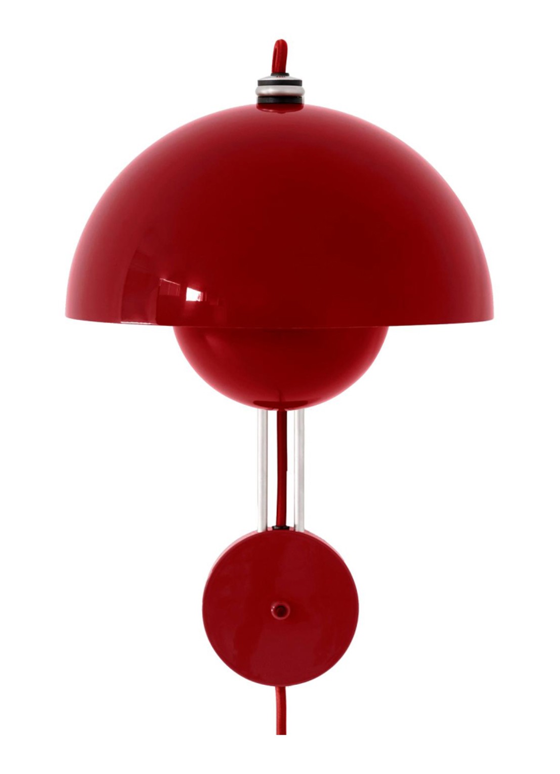 &tradition FlowerPot VP8 wandlamp - voorkant rood