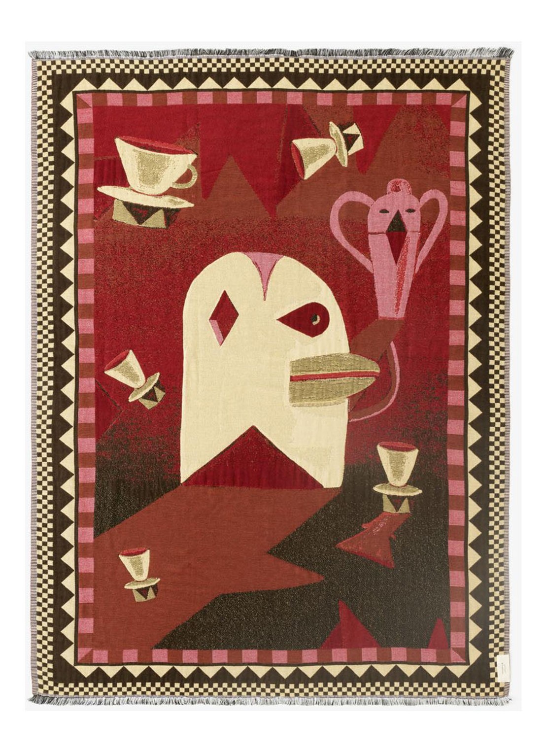 &Tradition Momento plaid 180 x 130 cm - voorkant rood