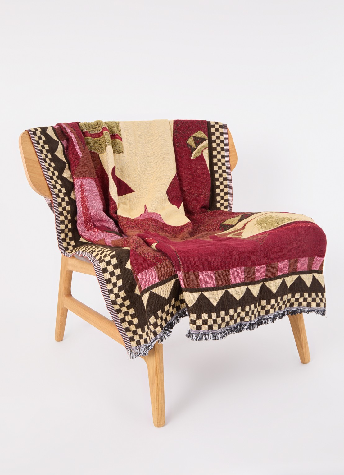 &Tradition Momento plaid 180 x 130 cm - voorkant 2 rood
