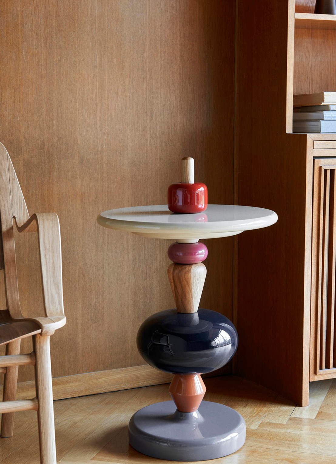 &Tradition Shuffle MH1 bijzettafel 69 cm - voorkant 2 beige