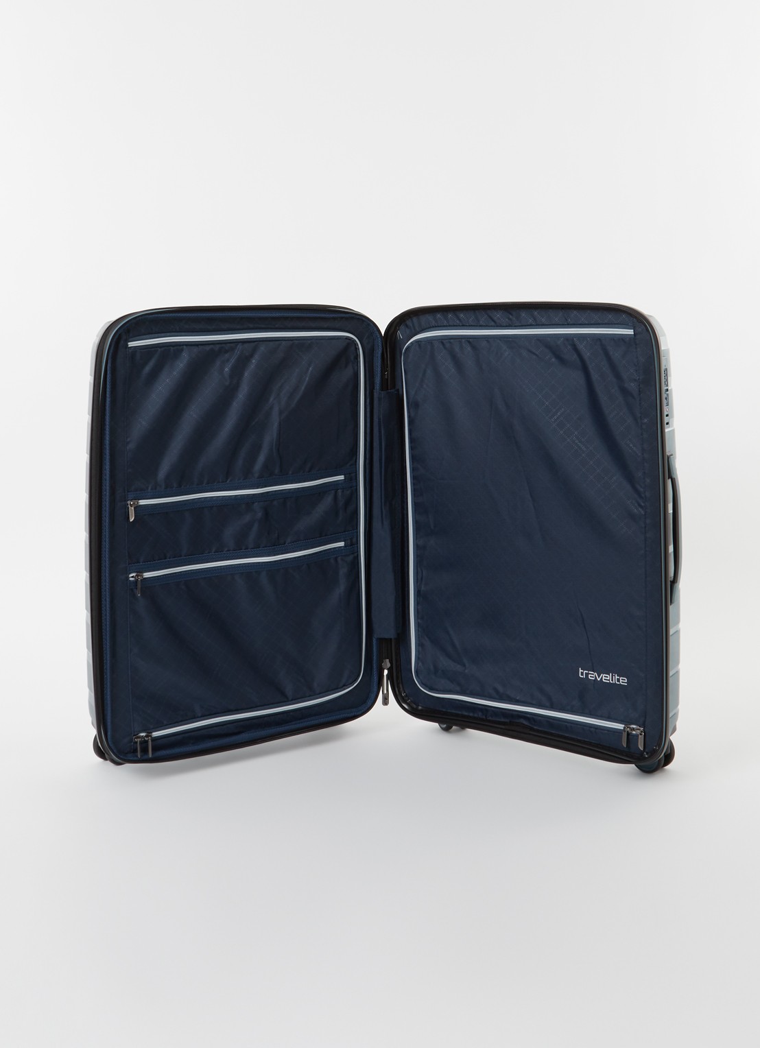 Travelite Air Base 4 Wiel trolley 67 cm - detail 3 staalblauw