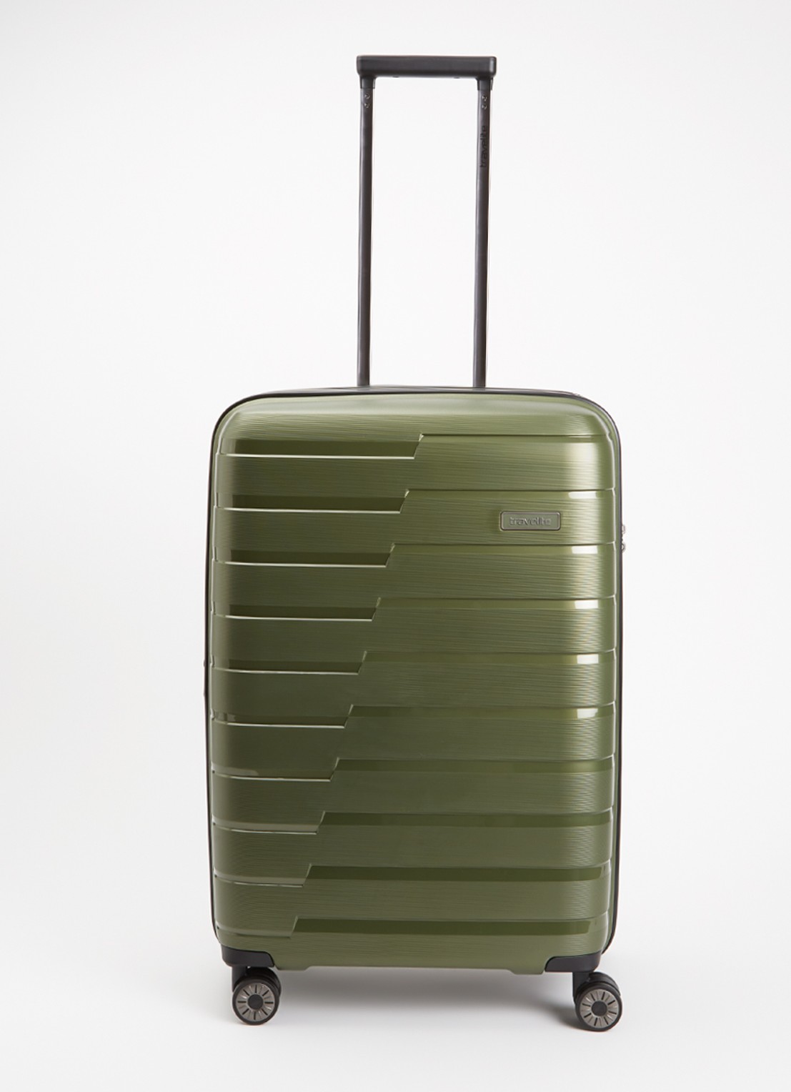 Travelite Air Base M vergrootbare spinner 67 cm - voorkant bronsgroen