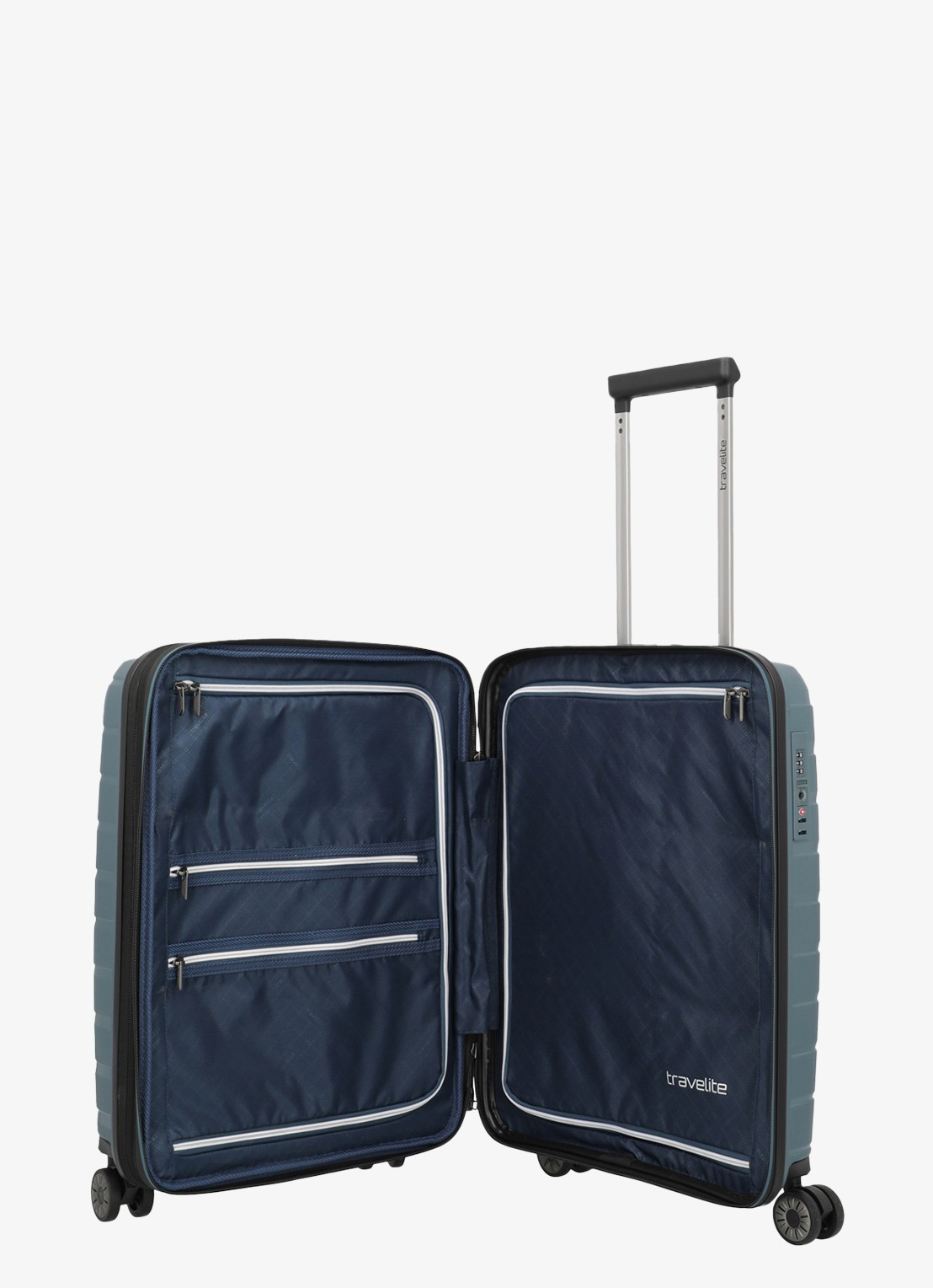Travelite Air Base S vergrootbare spinner 55 cm - detail 4 blauw