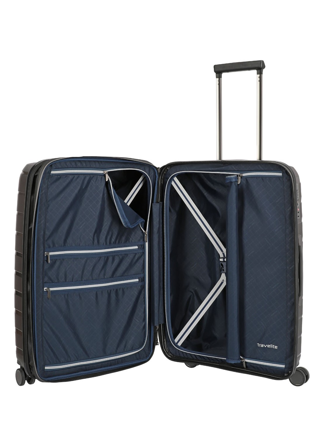 Travelite Air Base spinner 67 cm - voorkant 7 antraciet