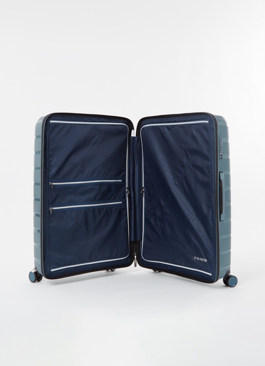 Travelite Air Base spinner 77 cm - detail 4 staalblauw
