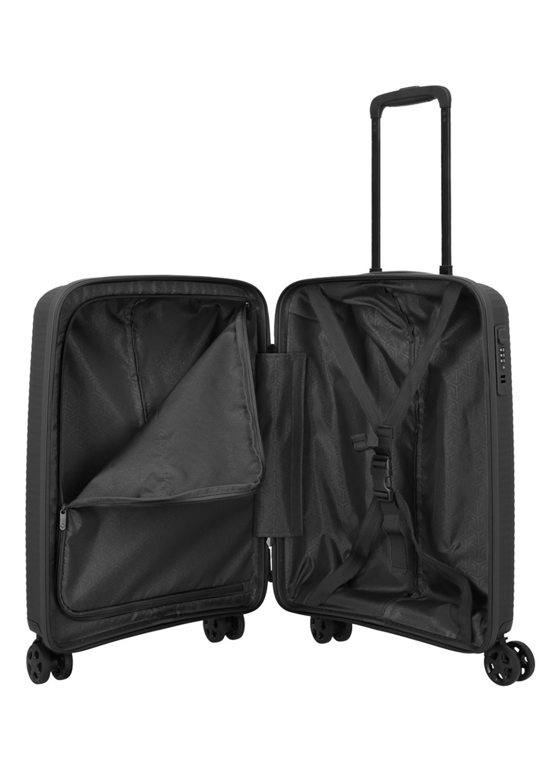 Travelite Air Stripe spinner 55 cm - detail 3 zwart