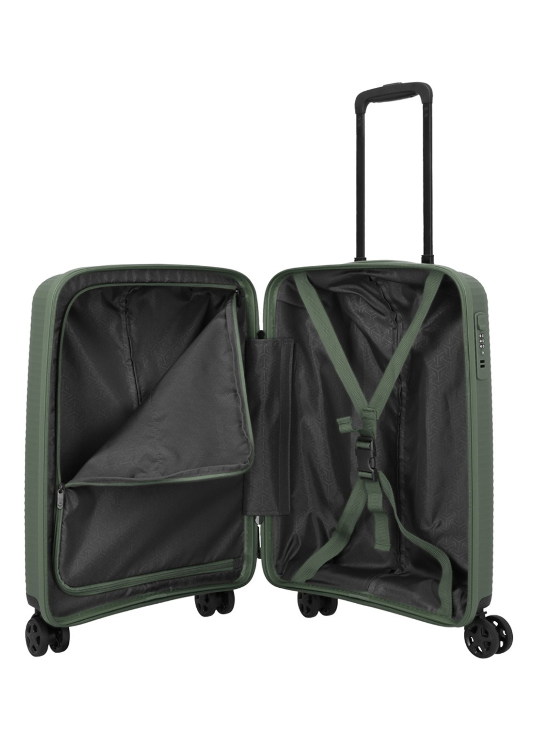 Travelite Air Stripe spinner 55 cm - detail 5 groen