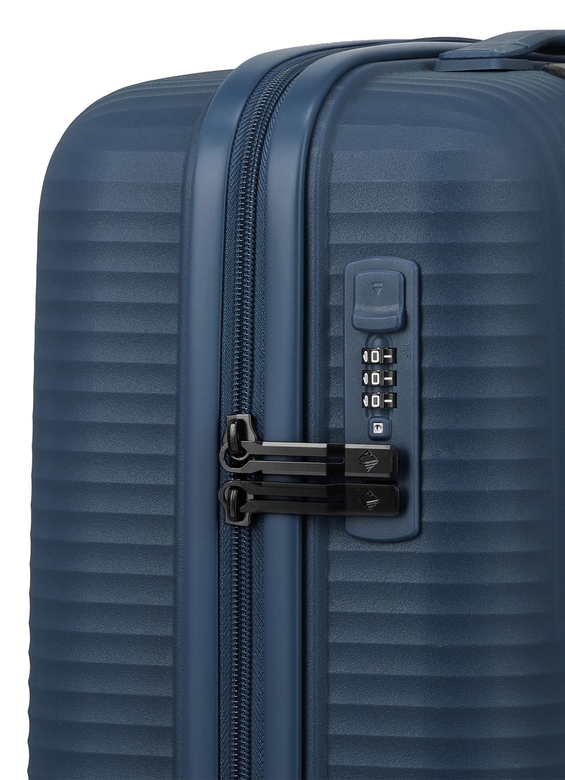 Travelite Air Stripe spinner 55 cm - detail 4 donkerblauw