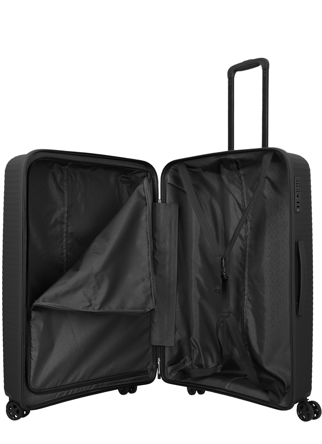Travelite Air Stripe spinner 77 cm - detail 5 zwart