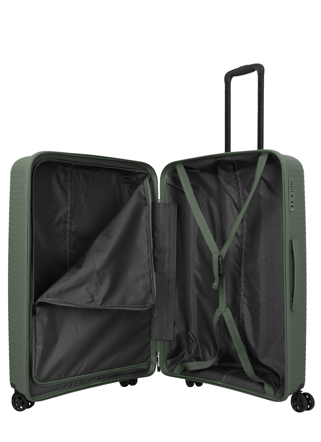 Travelite Air Stripe spinner 77 cm - detail 4 groen