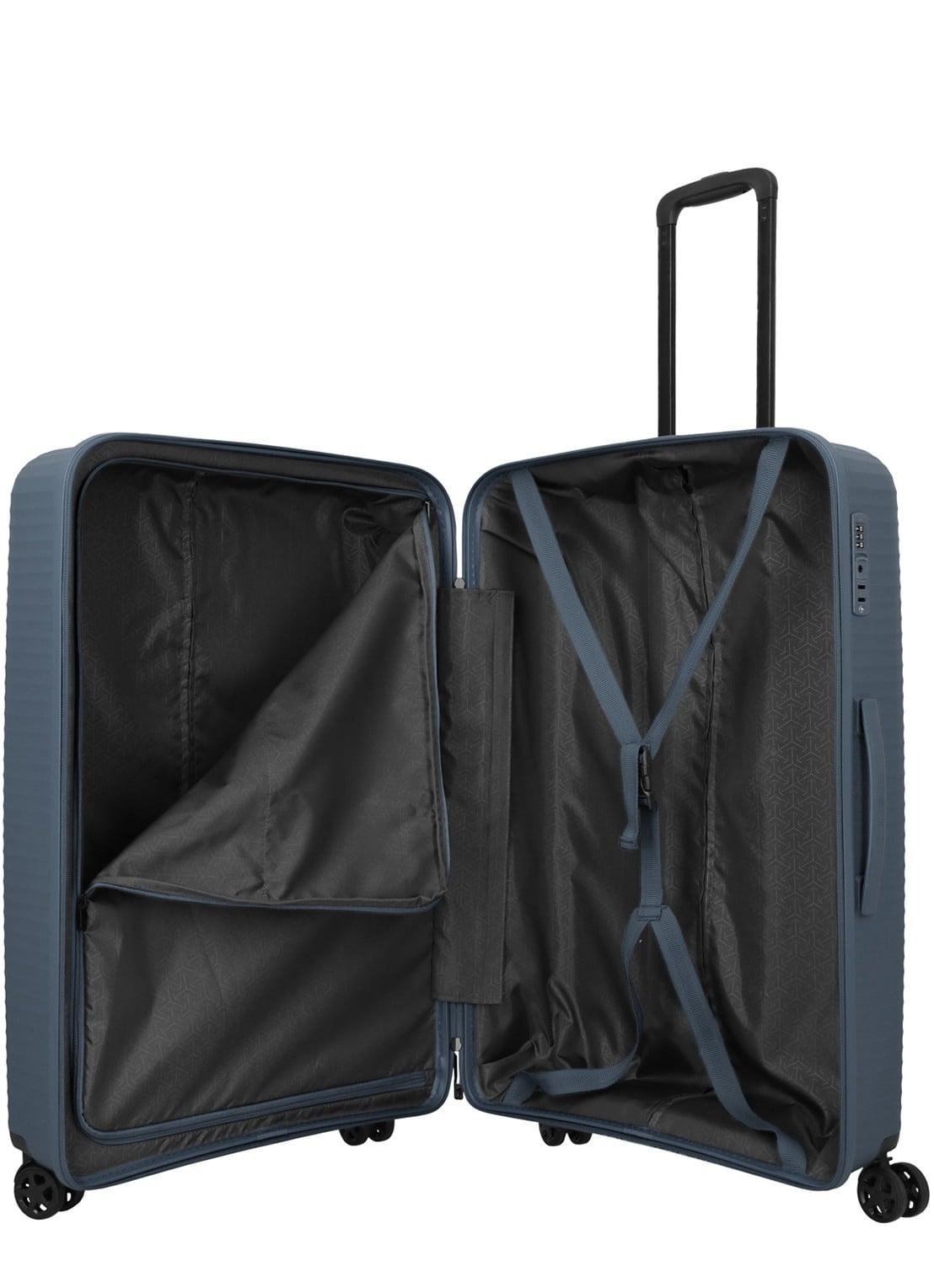 Travelite Air Stripe spinner 77 cm - detail 3 donkerblauw