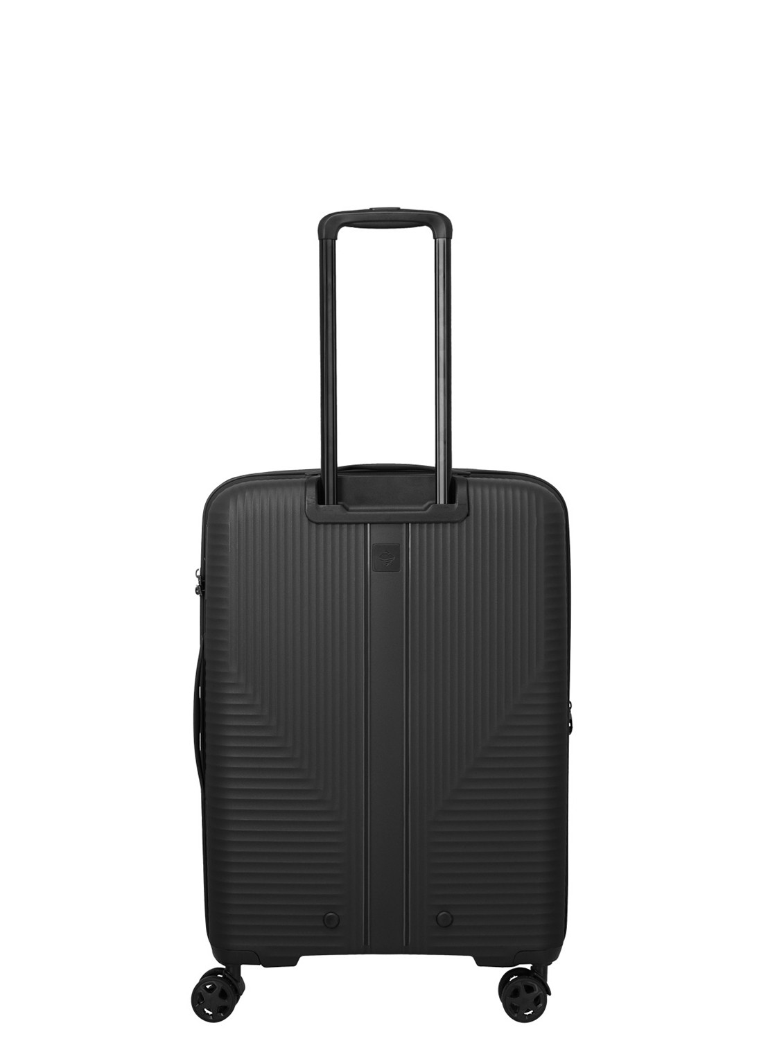 Travelite Air Stripe vergrootbare spinner 66 cm - achterkant zwart