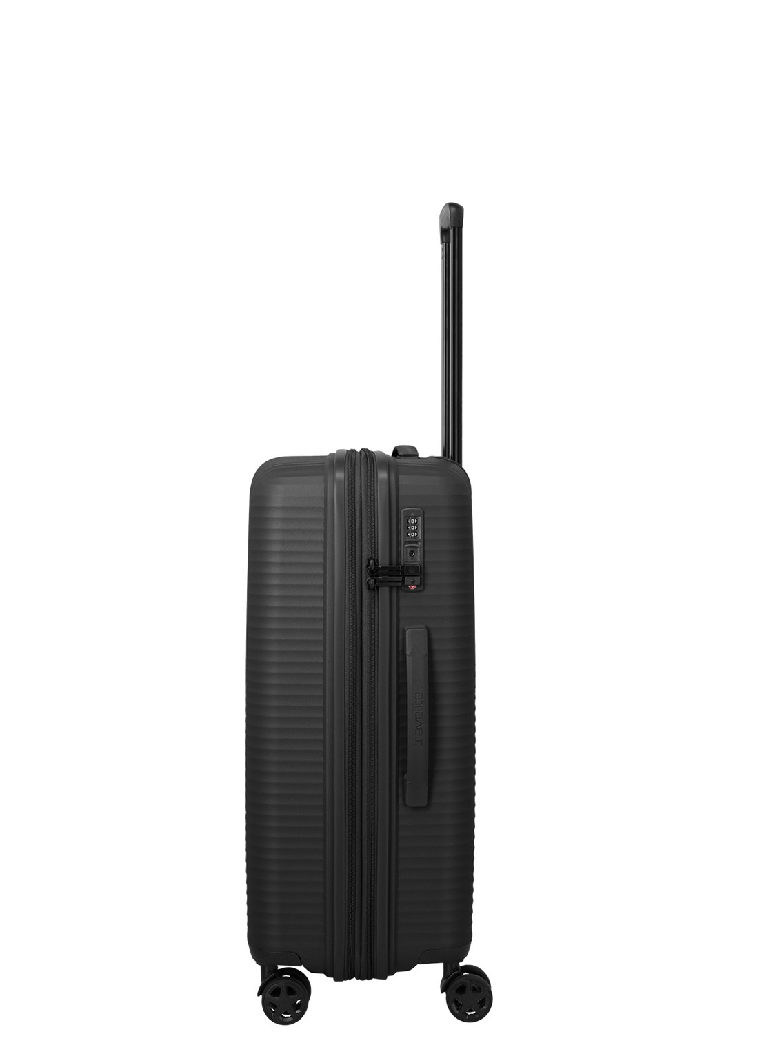 Travelite Air Stripe vergrootbare spinner 66 cm - detail 5 zwart