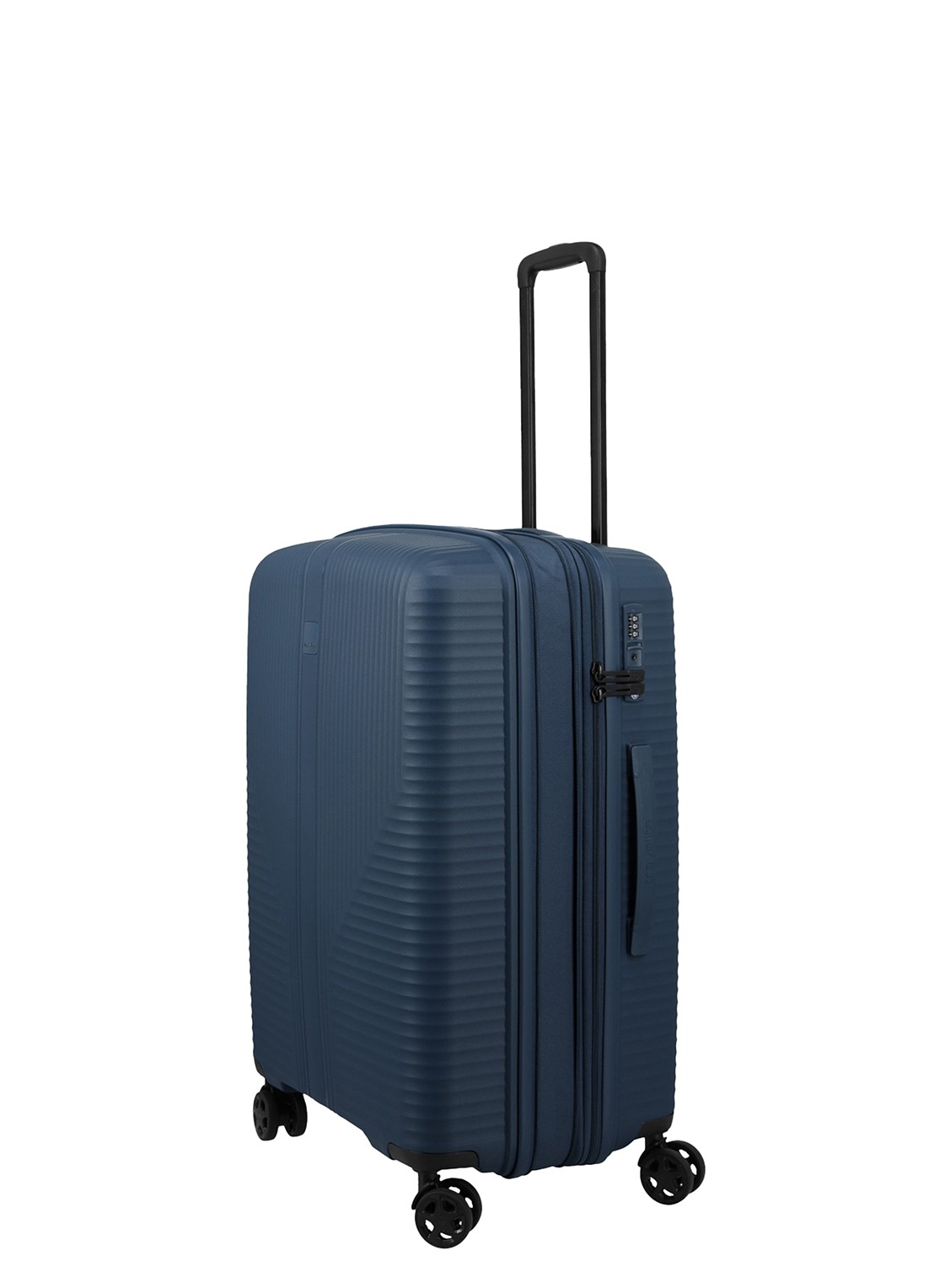Travelite Air Stripe vergrootbare spinner 66 cm - detail 2 donkerblauw