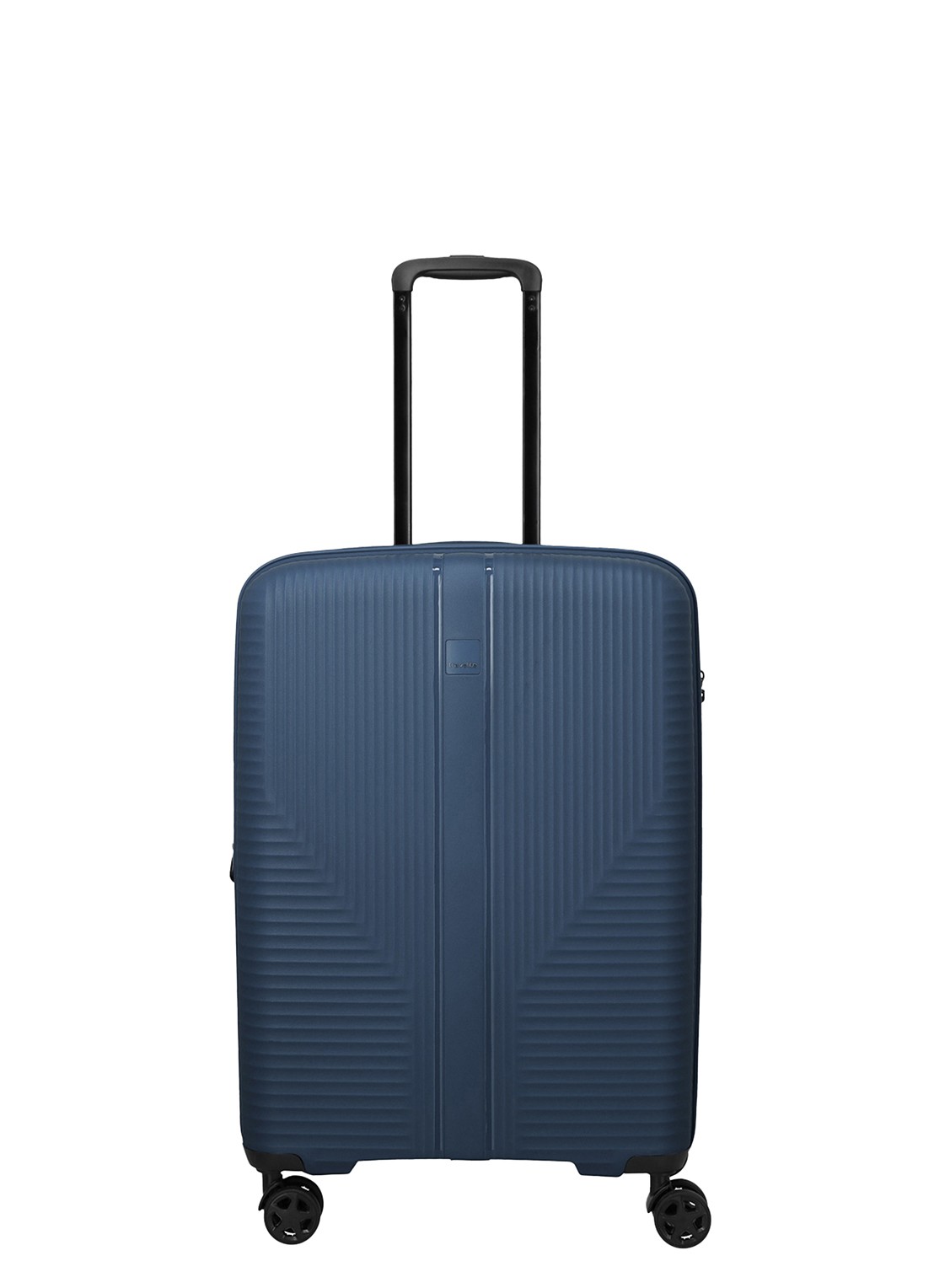 Travelite Air Stripe vergrootbare spinner 66 cm - voorkant 6 donkerblauw