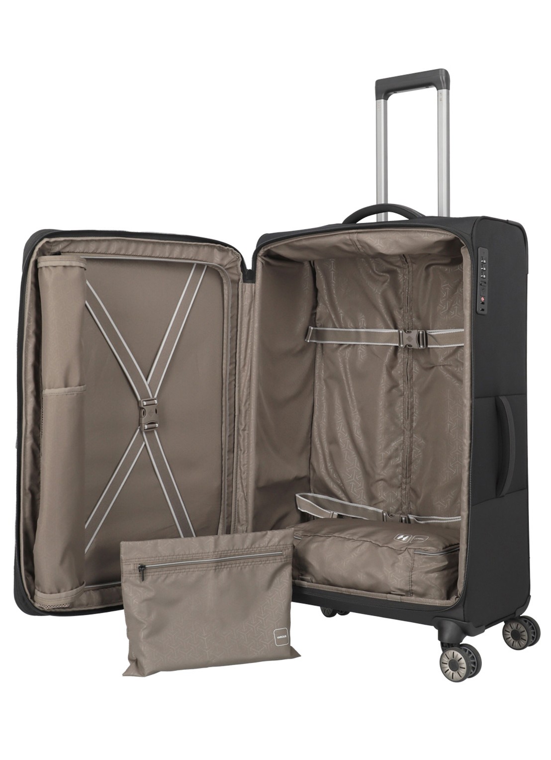 Travelite Crosslite 5.0 L vergrootbare spinner 77 cm - detail 4 zwart