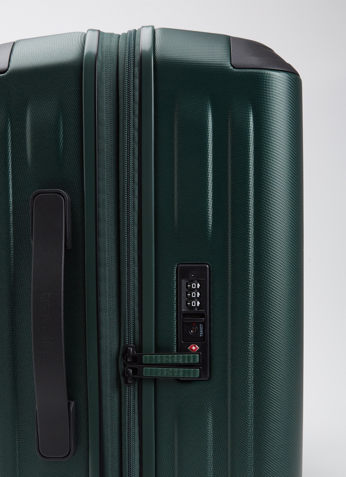 Travelite Dynamiic L vergrootbare spinner 76 cm - detail 2 donkergroen