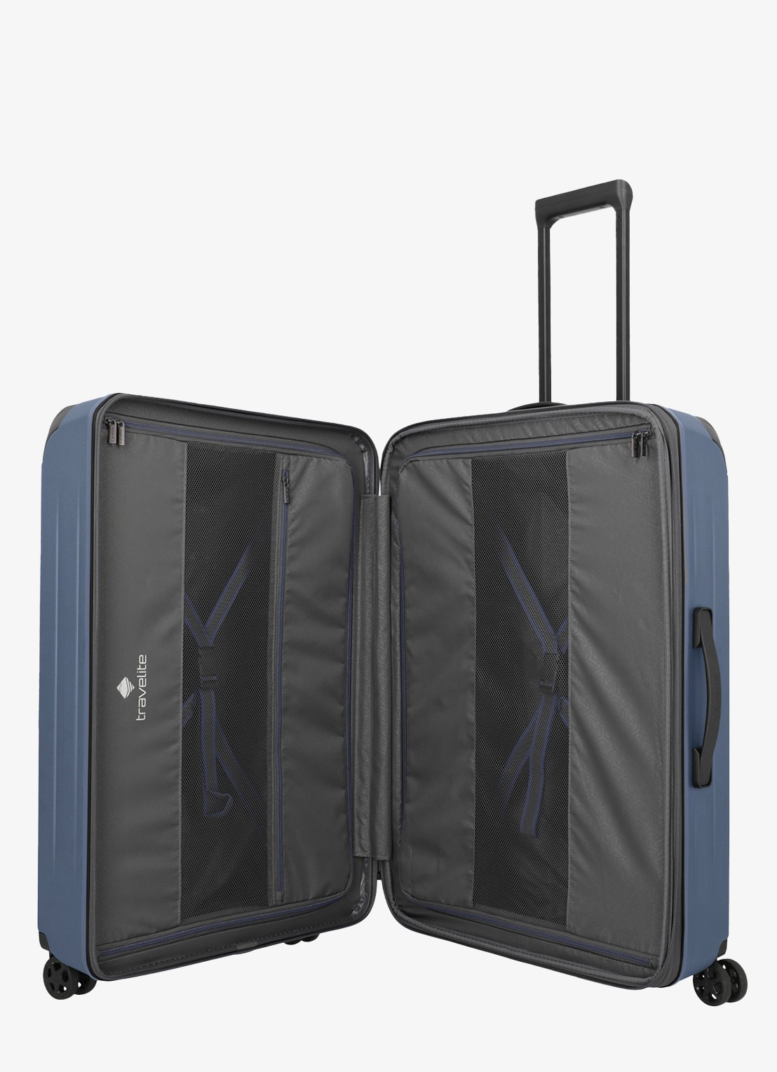 Travelite Dynamiic L vergrootbare spinner 76 cm - voorkant 2 groen