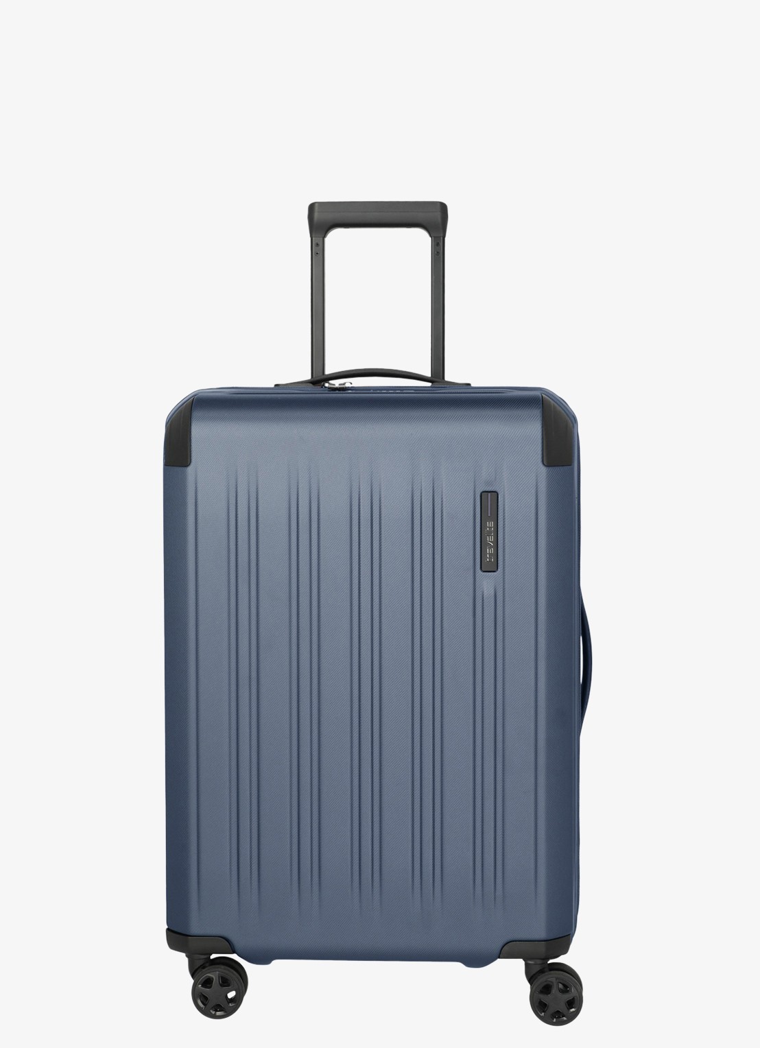Travelite Dynamiic M vergrootbare spinner 66 cm - voorkant blauw