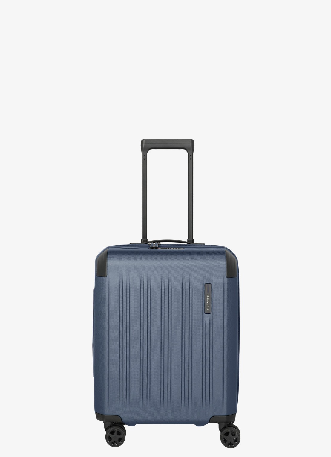 Travelite Dynamiic S vergrootbare spinner 55 cm - voorkant blauw