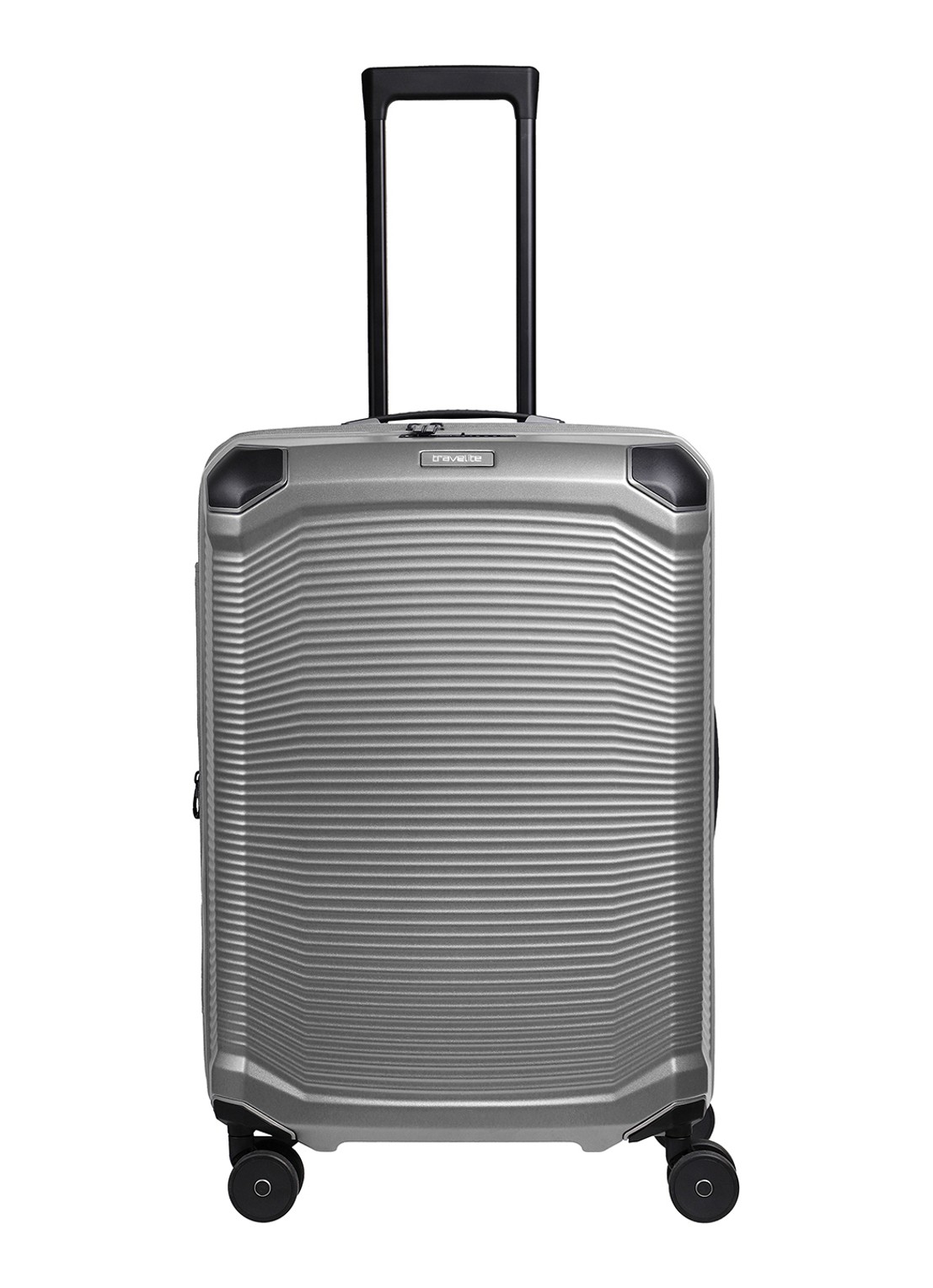 Travelite Millennium spinner 67 cm - voorkant 2 zilver