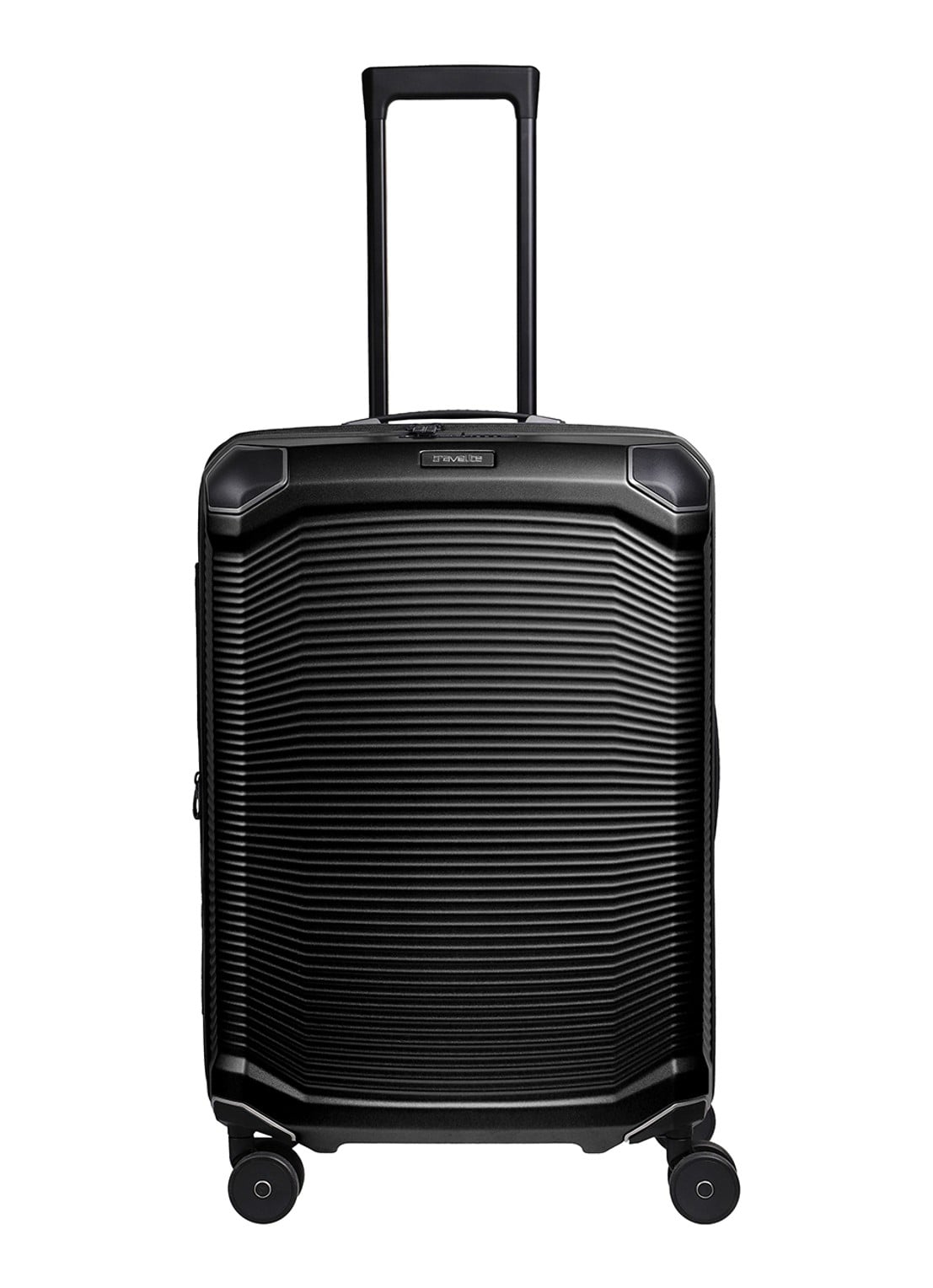 Travelite Millennium spinner 67 cm - voorkant zwart