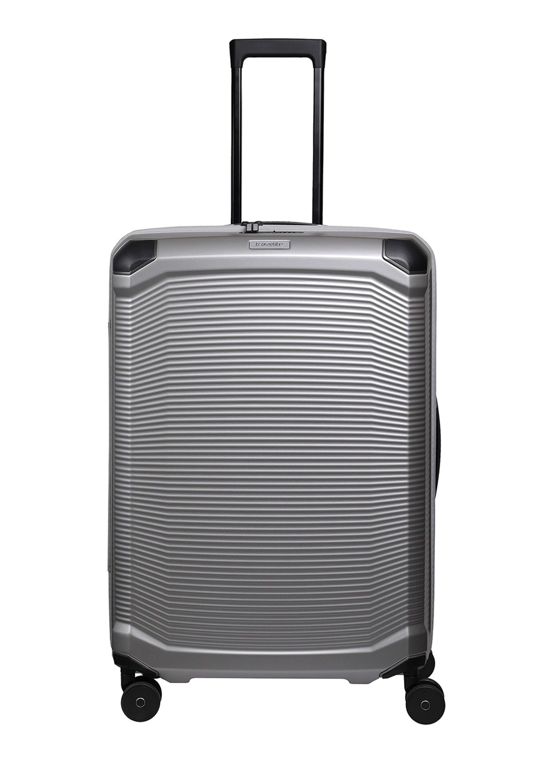 Travelite Millennium spinner 76 cm - voorkant zilver