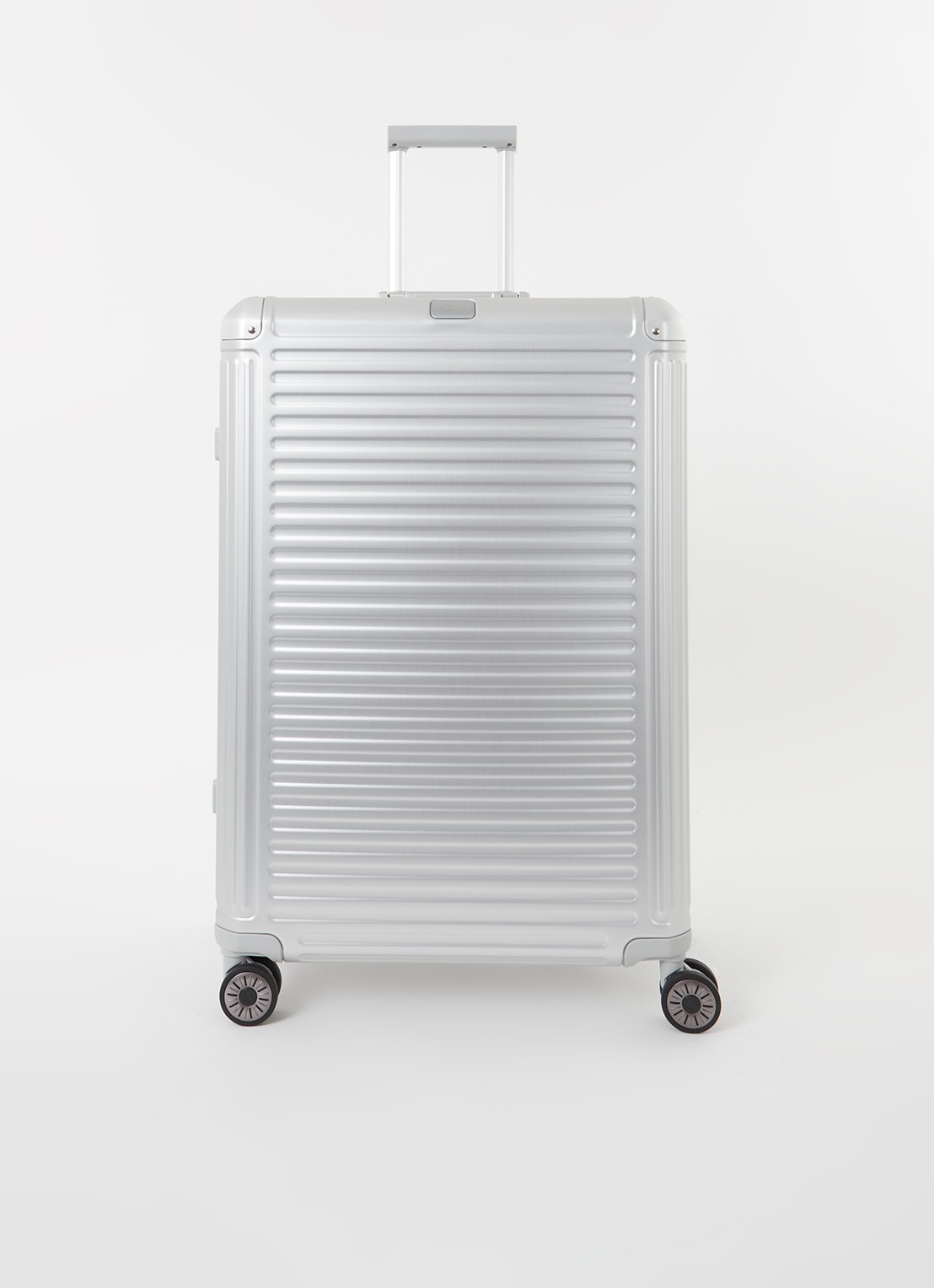 Travelite Next spinner 77 cm - voorkant zilver