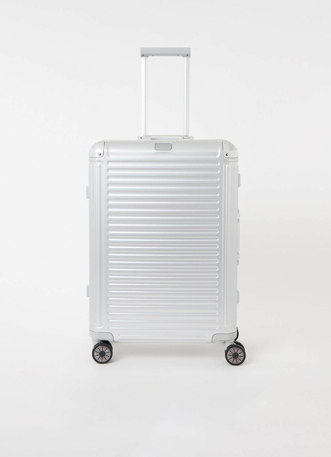 Travelite Next Spinner M 67 cm - voorkant zilver