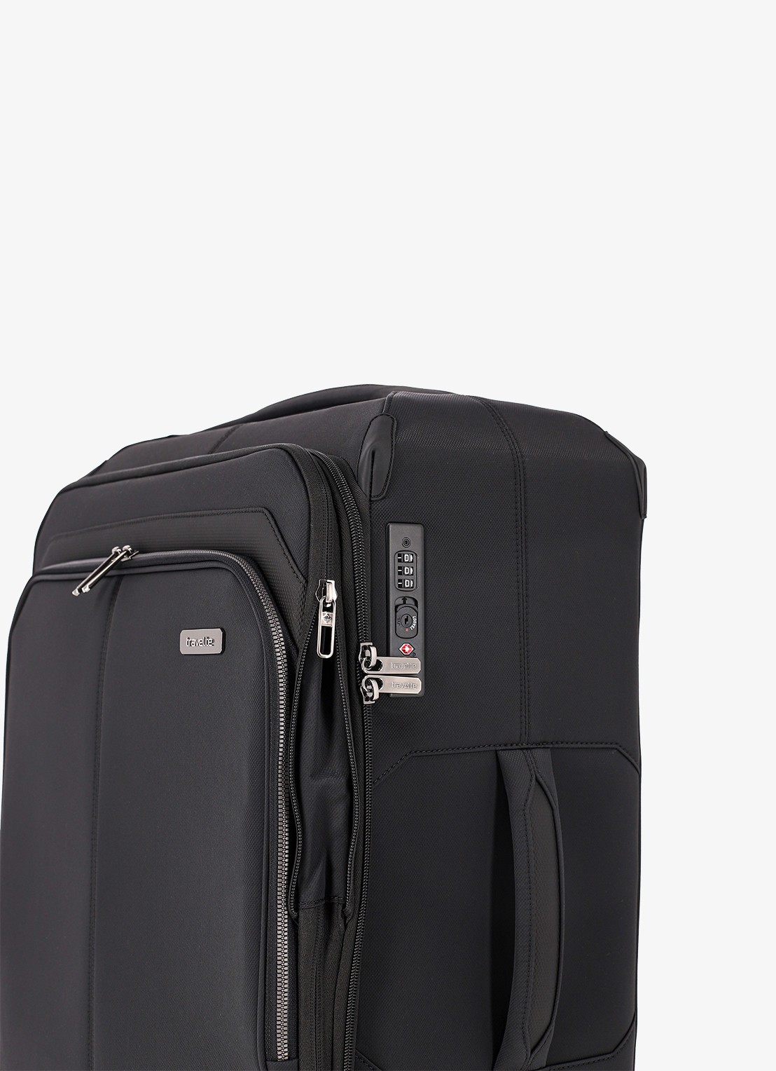 Travelite Priima vergrootbare spinner L 79 cm - detail 6 zwart
