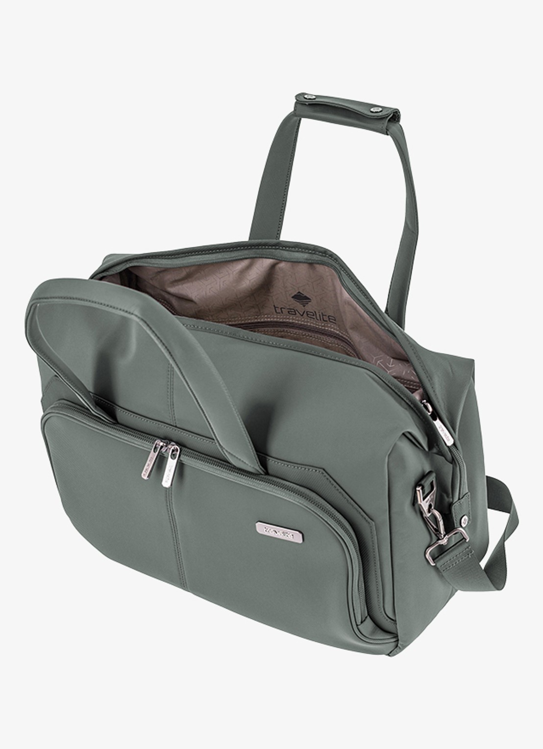 Travelite Priima weekendtas met afneembare schouderriem - detail 4 olijfgroen