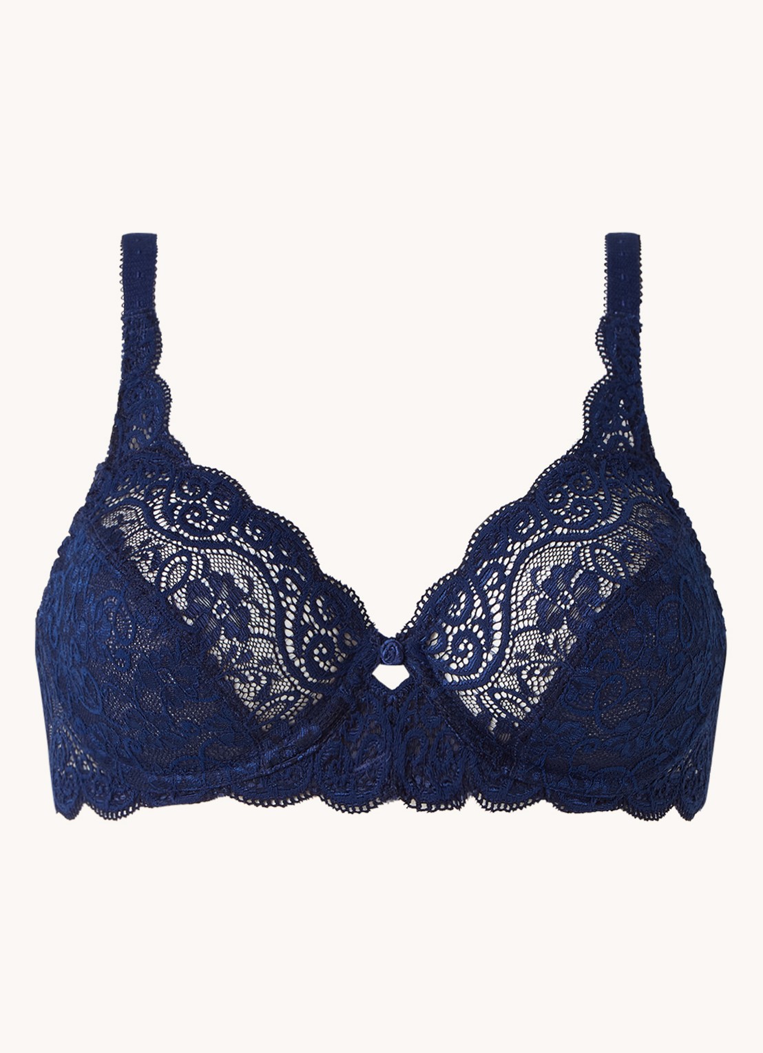 Triumph Amourette 300 beugel bh van kant - voorkant 2 donkerblauw
