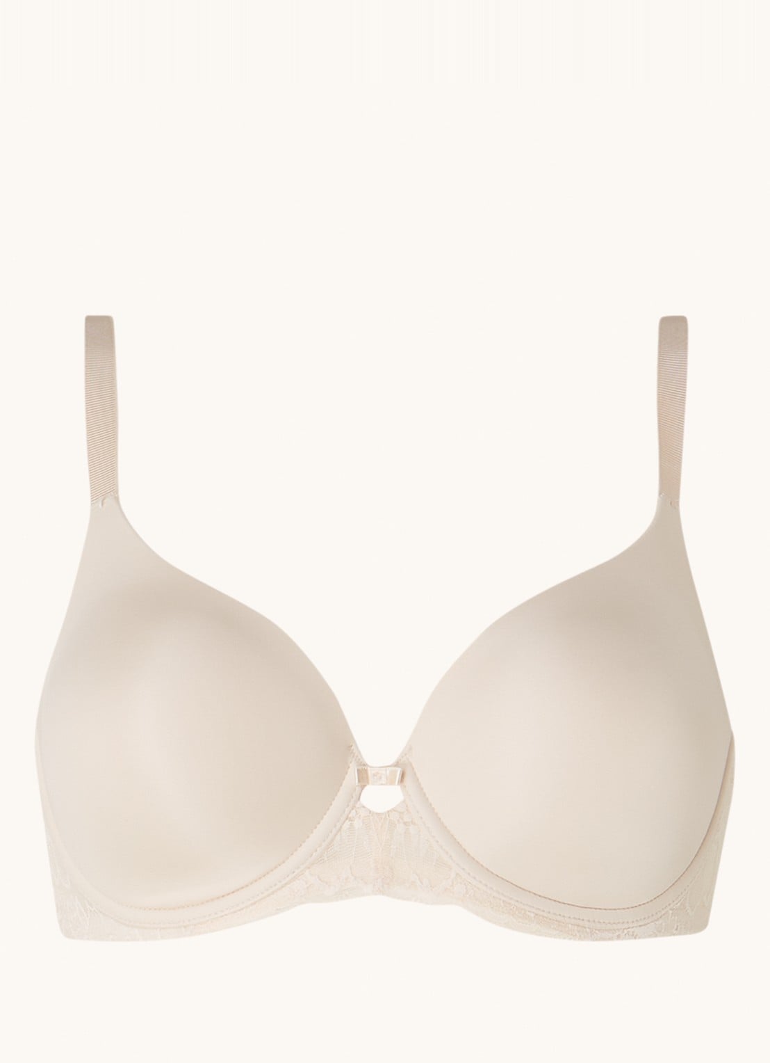 Triumph Amourette Charm voorgevormde bh met beugel en kant - voorkant 4 creme